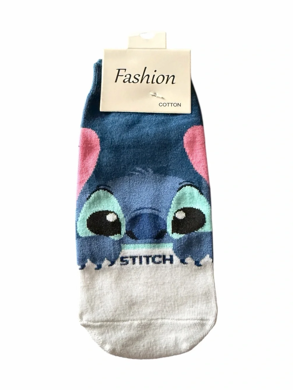 NWT-Stitch-- Cute Stitch Ankle Socks Trio - Blue, Teal, White